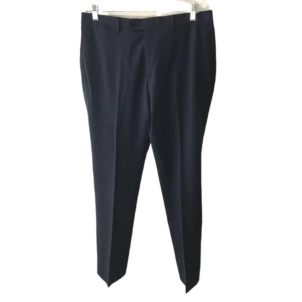Gianni Versace Collection Men's Wool Blend Dress Pants Size 38 (US)Blue Workwear